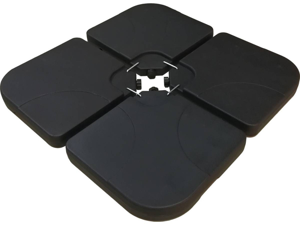 Ombrellone da giardino a sospensione "Sun 3 " - Quadrato - 3 x 3 - Grigio - Base inclusa