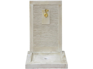 Fontana "ETNA" - in pietra ricostruita - 57 x 42 x 87 cm Beige