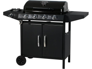 Barbecue gas "Festa 5" - 5 fuochi di cui 1 laterale - 12,9 Kw- Nero
