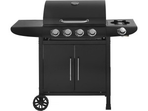 Barbecue a gas "Feria 5" - 5 fornelli di cui 1 laterale - 14,5 kW - Nero