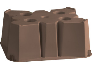 Base per serbatoio per recupero acqua da 500 L - 75 x 60 x 30 cm - Grigio talpa