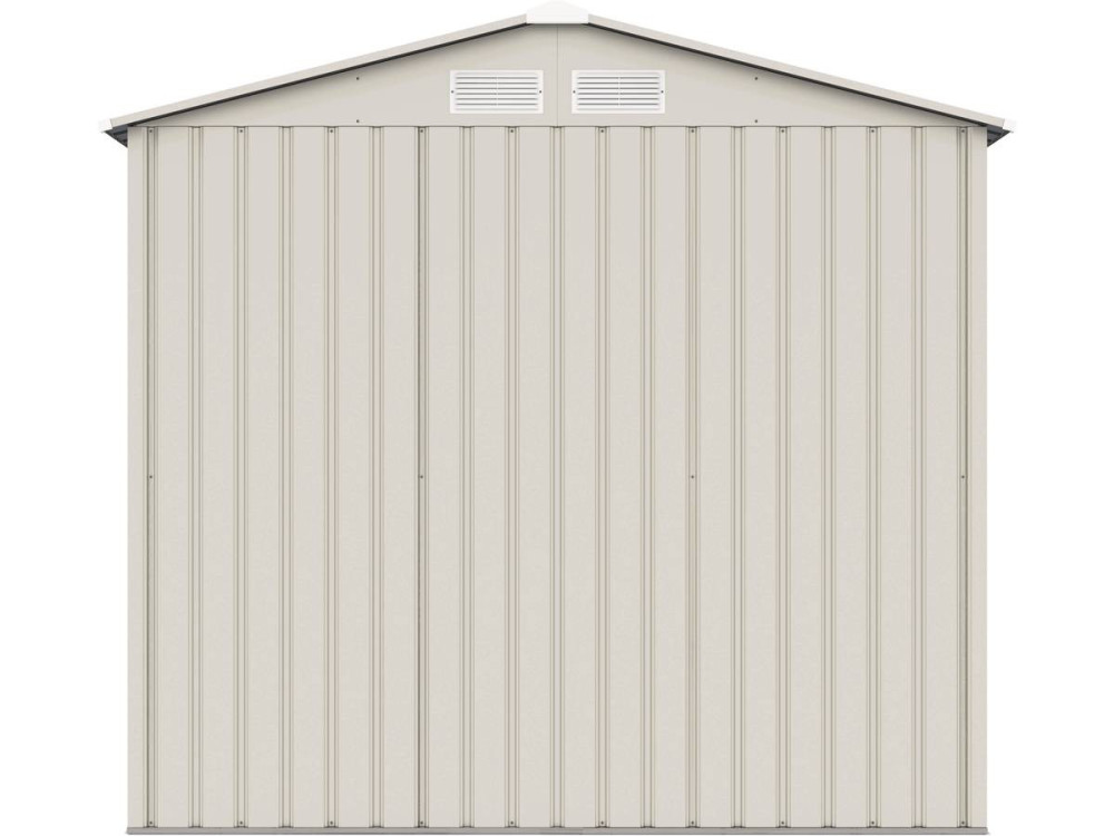 Casetta da giardino in metallo "Nebraska" - 2,70 m² - Beige/grigio antracite