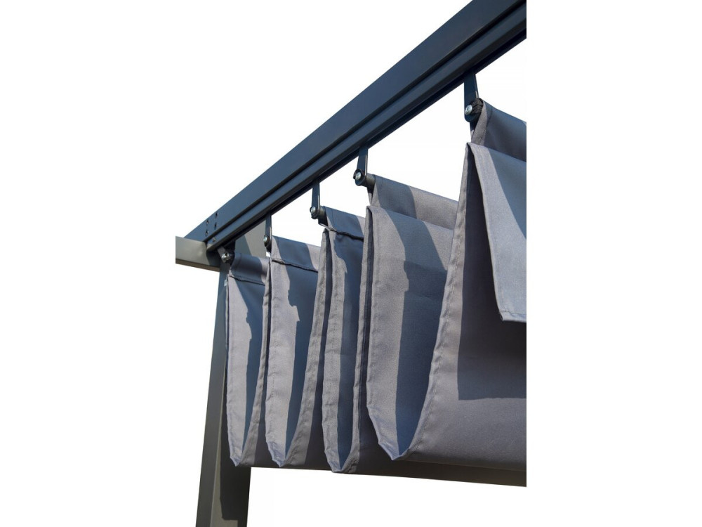Pergola con tetto retrattile - 3 x 4 m - Antracite