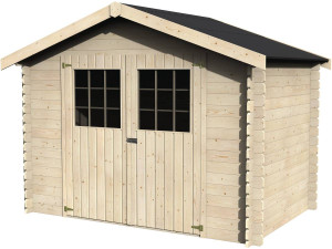 Abri jardin bois "Flodova" - 5,90 m² - 2,98 x 1,98 x 2,32 m - 28 mm