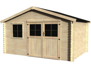 Casetta da giardino in legno "Flodeal" - 11,86 m² - 3,98 x 2,98 x 2,44 m - 28 mm