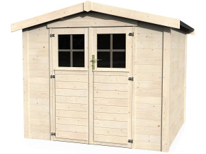 Abri jardin bois "Mareuil" - 4,99 m² - 2,30 x 2,17 x 2,12 m - 28 mm