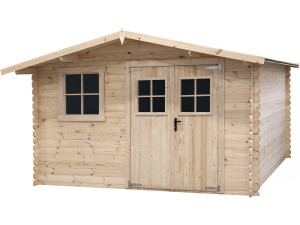 Casetta da giardino in legno "Oz" da 14 m² - 388 x 298 x 225 cm - 28 mm