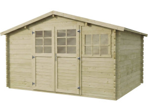 Casetta da giardino in legno trattata in autoclave "Belmont" - 12,53 m² - 34 mm
