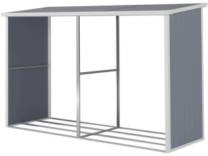 Copri legna di resina "Alexandre" - 3,38 m² - Grigio