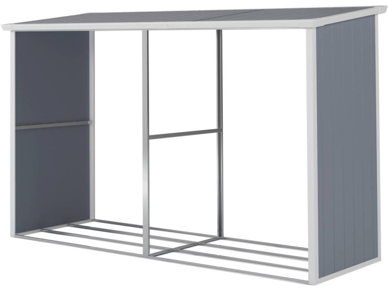 Copri legna di resina "Alexandre" - 3,38 m² - Grigio