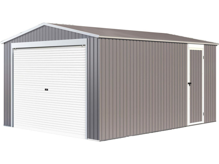 Garage in metallo NEVADA con porta scorrevole - 15,61m²
