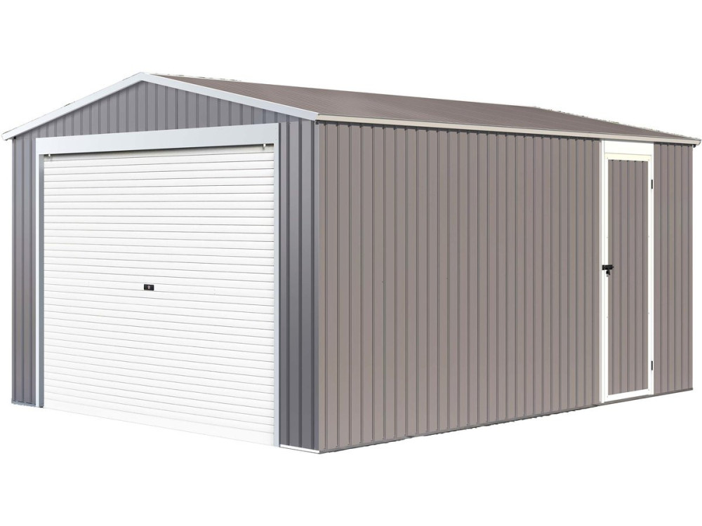 Garage in metallo NEVADA con porta scorrevole - 15,61m²
