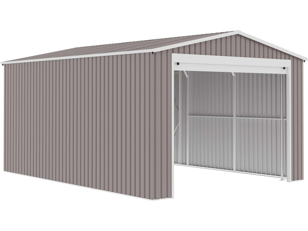 Garage in metallo NEVADA con porta scorrevole - 15,61m²