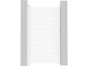 Cancello in alluminio "Eric" - 101,2 x 180,9 cm - Bianco