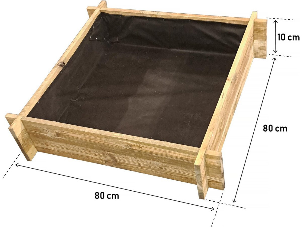Orto in legno "Dill" - 80 x 80 x 10 cm