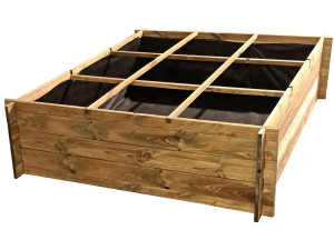 Orto in legno "Nigelle" - 140 x 140 x 40 cm