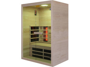 Cabina sauna a infrarossi "Venus Vital" - 2 posti - 128,6 x 907 x 190 cm - Legno