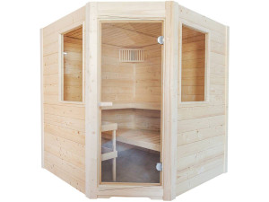 Sauna finlandese classica "Basic Corner" - 195 x 187 x 204 cm - Legno