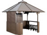 Copertura per spa "Bali" - 330 x 330 x 323 cm - Wenge
