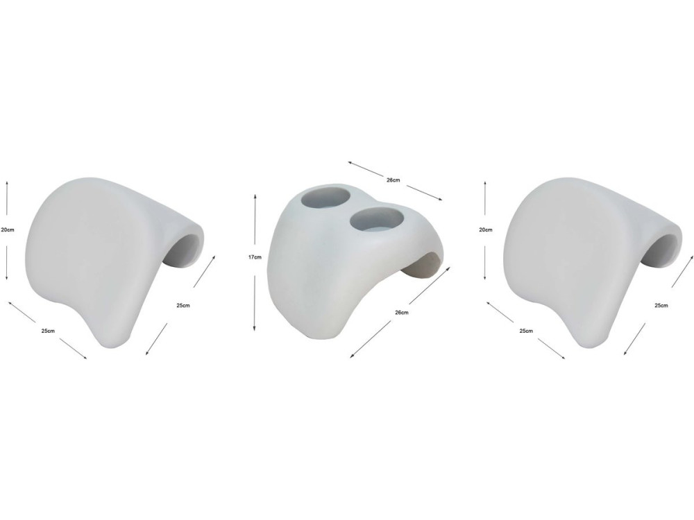 SET DI 2 POGGIATESTA E 1 PORTA SPA PER SPA