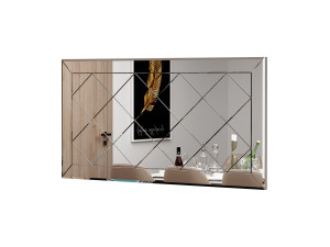 Specchio in legno "Pauli" - 120 x 60 cm - Bianco