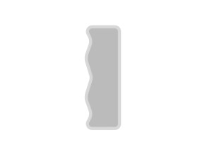 Specchio in legno "Asel" - 50 x 160 cm - Bianco