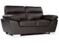Divano in pelle rigenerata / PVC "DALLAS" - 2 posti - Cioccolato