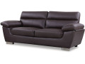 Divano in pelle rigenerata / PVC "DALLAS" - 3 posti - Cioccolato.