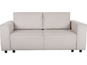 Divano letto in velluto a coste dritte “Montaigne S” - 3 posti - Beige