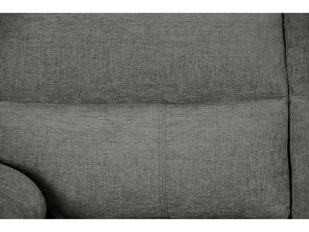 Divano fisso in tessuto "Dallas" - 210 X 88 X 90 cm - 3 posti - Grigio