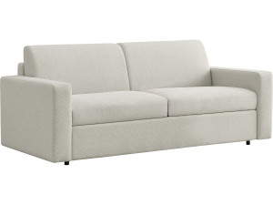 Divano convertibile "Diana" Express in tessuto - Zona notte 140 cm - 3 posti - Beige