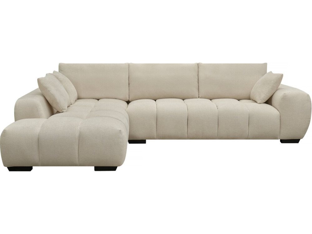 Divano angolare in tessuto “Monceau” – 3 posti – Beige