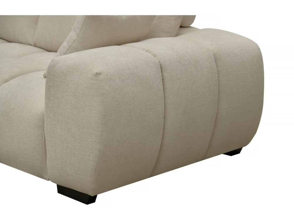 Divano angolare in tessuto “Monceau” – 3 posti – Beige