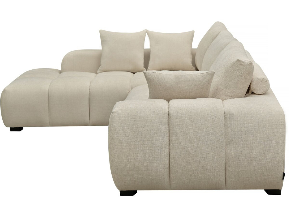 Divano angolare in tessuto “Monceau” – 3 posti – Beige