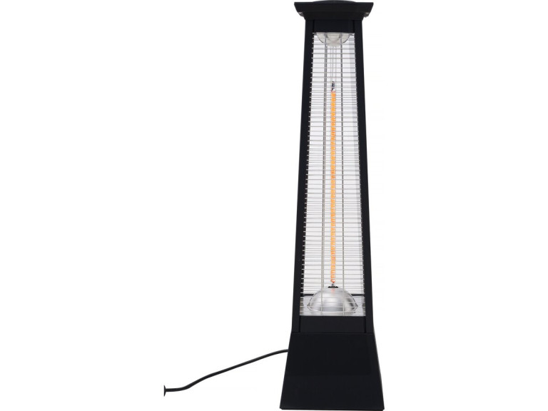 Riscaldatore elettrico radiante in fibra di carbonio "Volcano" - 2000W - Nero