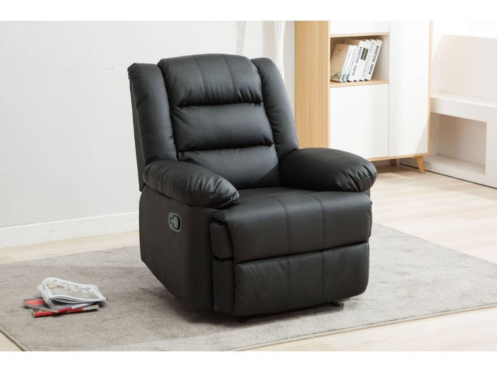 Poltrona relax "Buckingham" - Nera