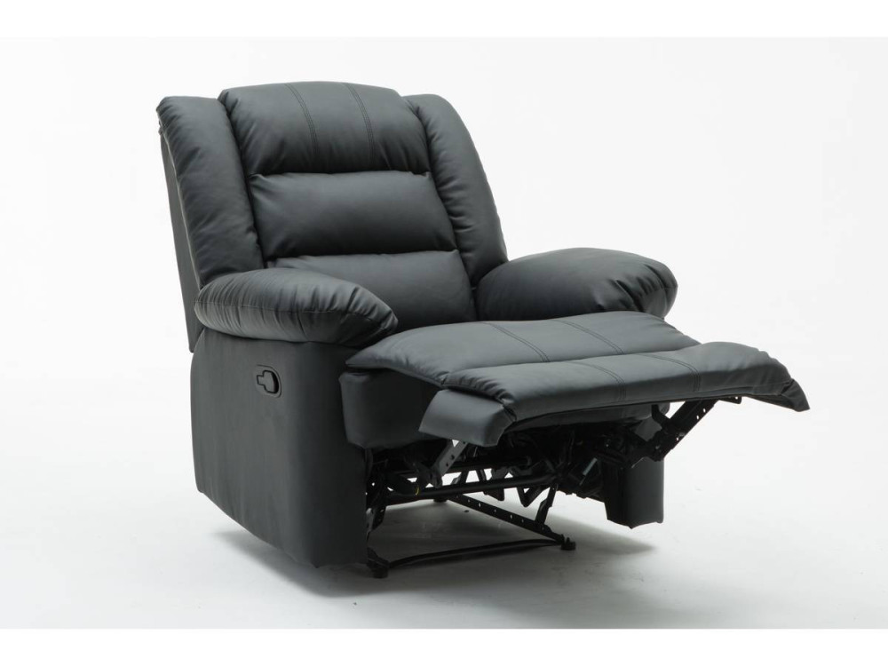 Poltrona relax "Buckingham" - Nera