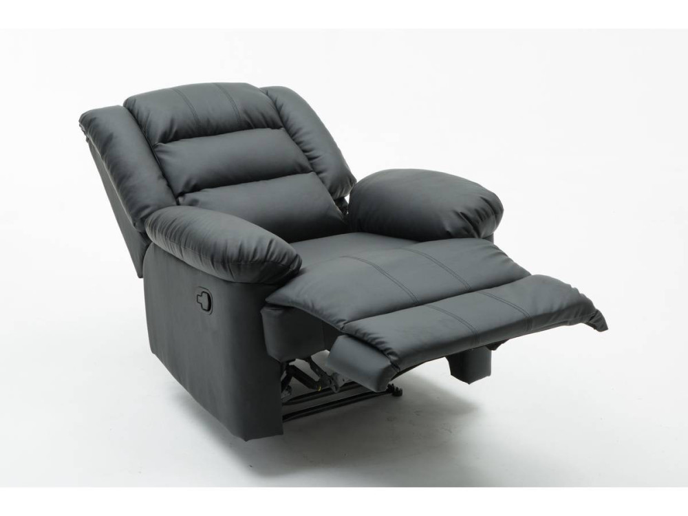 Poltrona relax "Buckingham" - Nera
