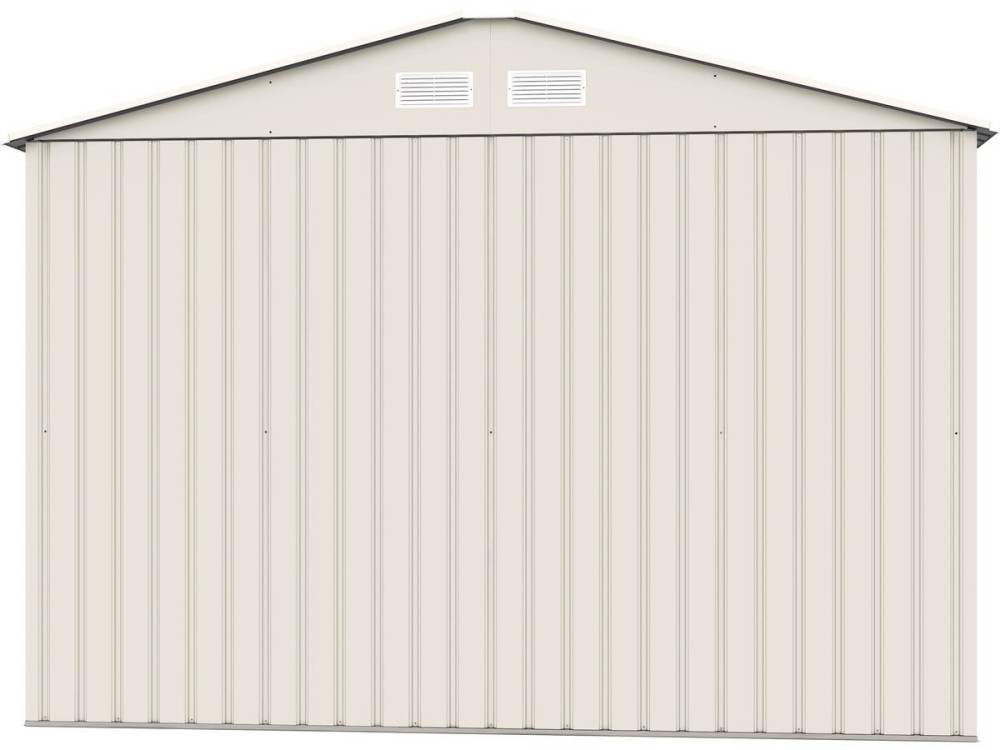 Casetta da giardino in metallo "Nebraska" - 5,30 m² - Beige/Grigio antracite