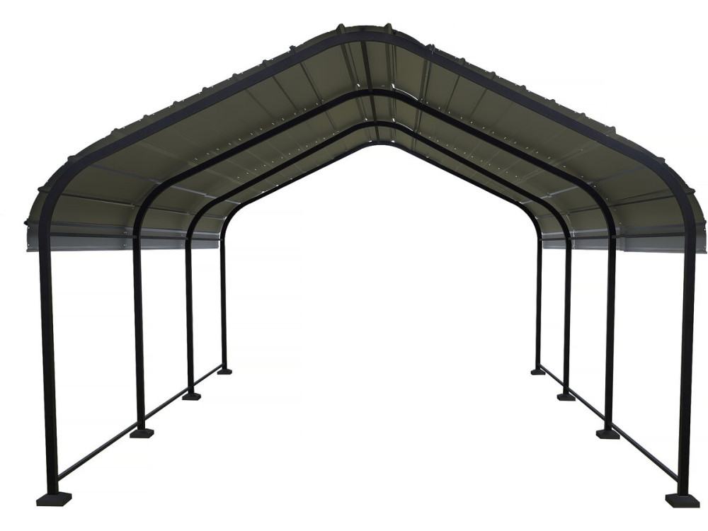 Pensilina in metallo "Phoenix" - 13,5 m² - Grigio