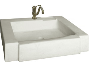 Lavandino "Modena" - pietra ricostruita - 74 x 57 x 15,5 cm