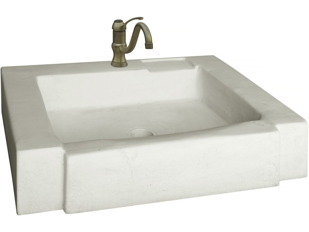 Lavandino "Modena" - pietra ricostruita - 74 x 57 x 15,5 cm