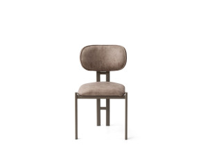 Set di sedie in metallo "Muriz" (2 pezzi) - Visone