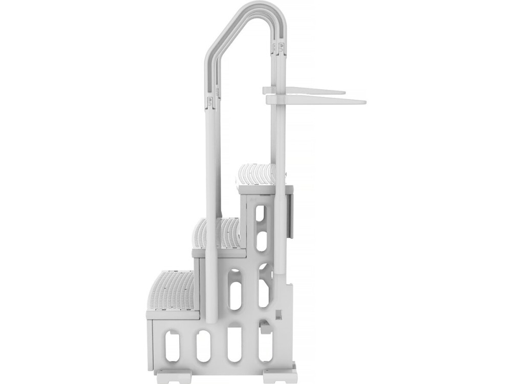 Scala singola per piscina "Nathan" - 3 gradini - plastica