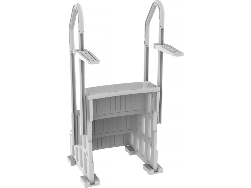 Scala singola per piscina "Nathan" - 3 gradini - plastica