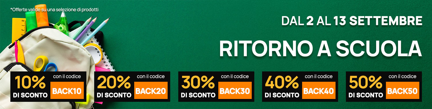 Inizio dell'anno scolastico: offerte per la casa e il giardino