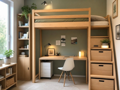Il letto a soppalco in legno: la soluzione ingegnosa per sfruttare al meglio uno spazio ridotto